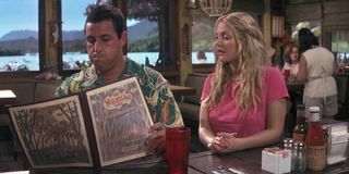 Adam Sandler and Drew Barrymore in 50 First Dates