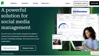 Website screenshot for Sprout Social