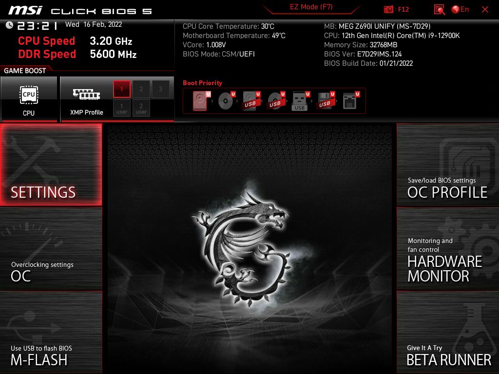 MSI MEG Z690I Unify