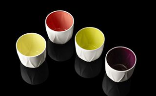 Tableware, candles and modular seating