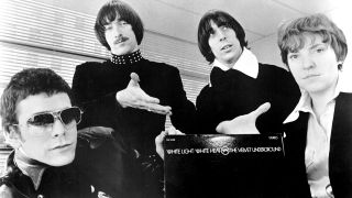 1969: (L-R) Lou Reed, Sterling Morrison, John Cale and Maureen "Moe" Tucker of the rock and roll band "Velvet Underground" pose for a portrait in circa 1969. This lineup of the group was active from March 1968 until June of 1970. (Photo by Michael Ochs Archives/Getty Images)