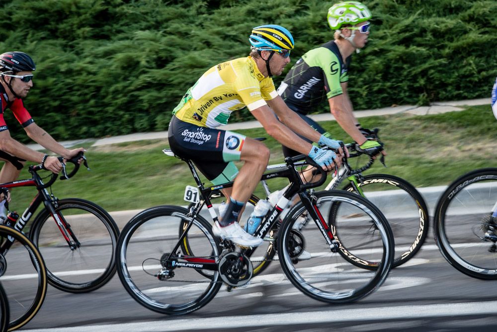 Jure Kojcan (SmartStop) riding in yellow today
