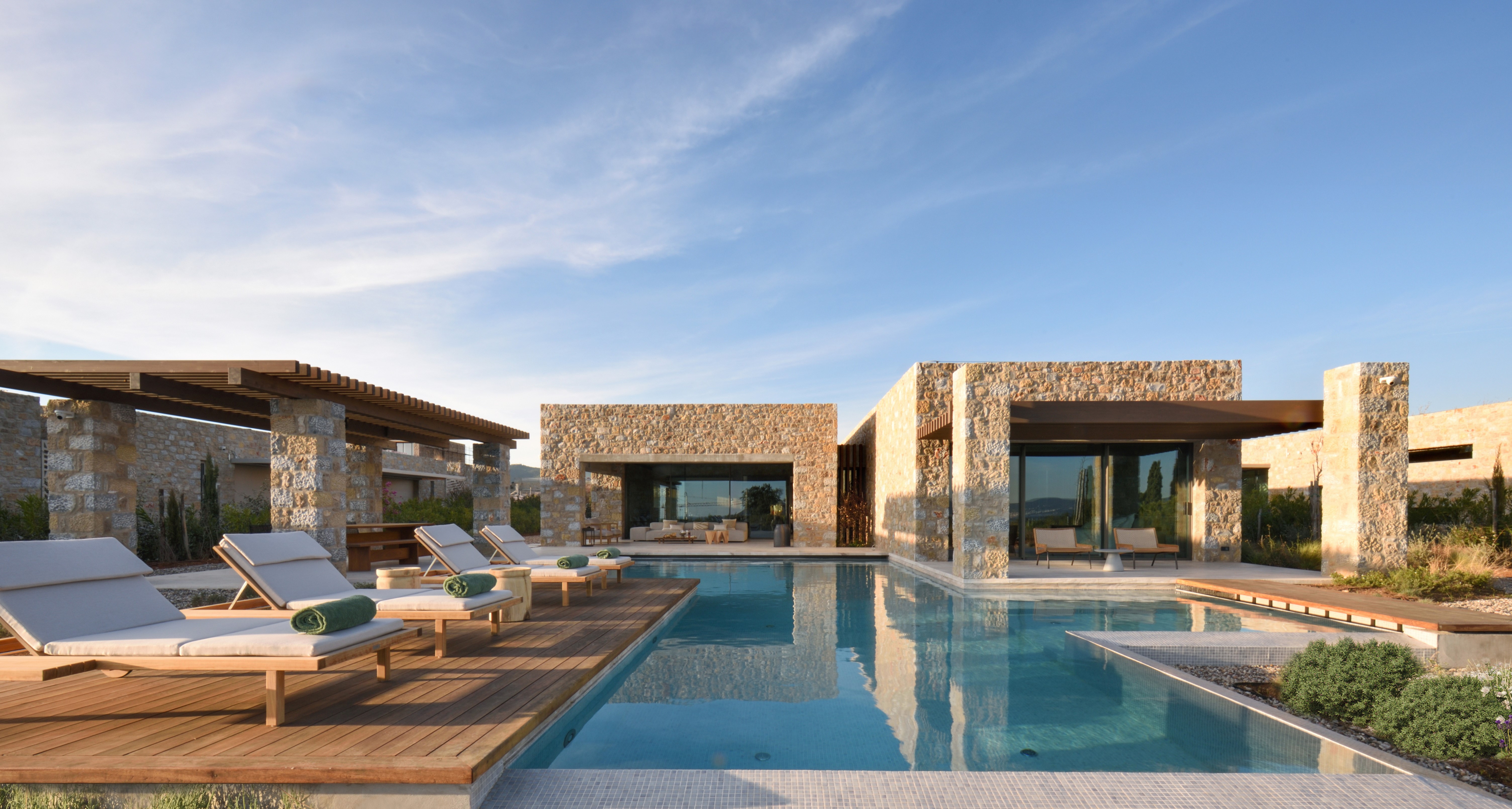 Modern stone home