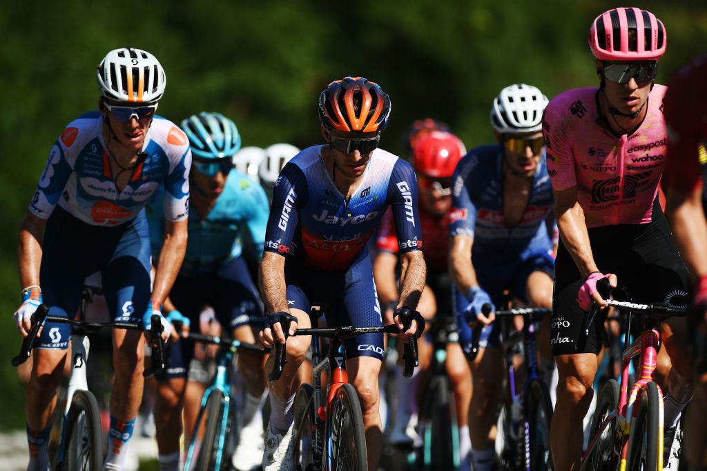 MONTREAL QUEBEC SEPTEMBER 15 Simon Yates of The United Kingdom and Team Jayco AlUla competes during the 13th Grand Prix Cycliste de Montreal 2024 a 2091km one day race from Montreal to Montreal UCIWT on September 15 2024 in Montreal Quebec Photo by Alex BroadwayGetty Images