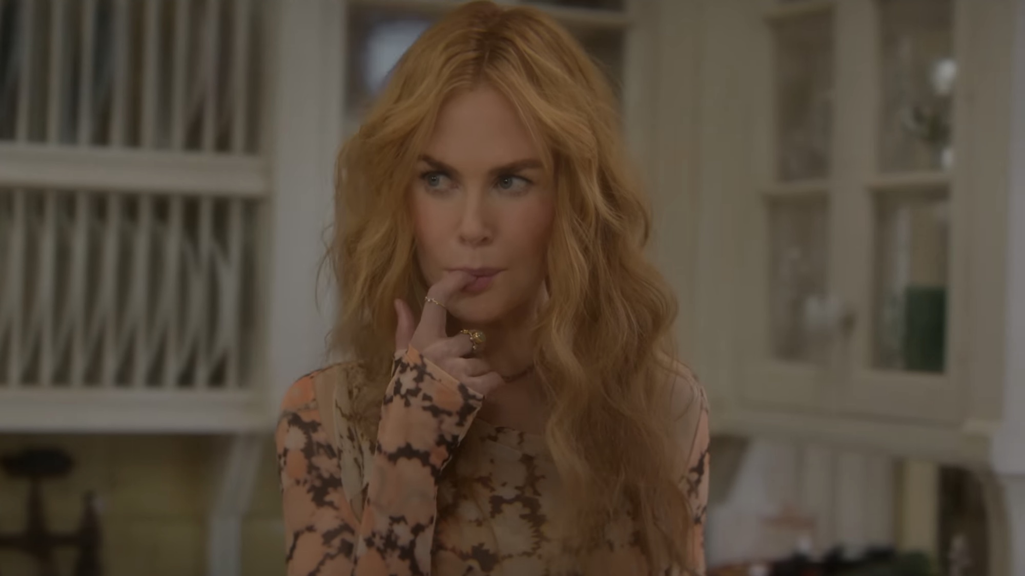 Nicole Kidman licking her finger in Practical Magic 2. 