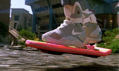 The hoverboard in "Back to the Future II"