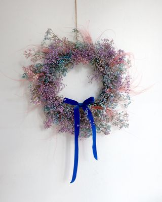 christmas wreath ideas pastel wreath