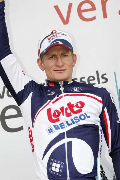Andre Griepel on the podium