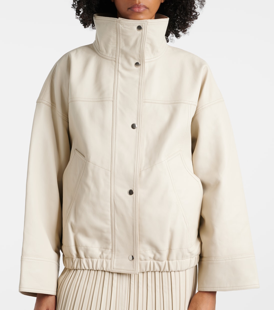 Leather Bomber Jacket