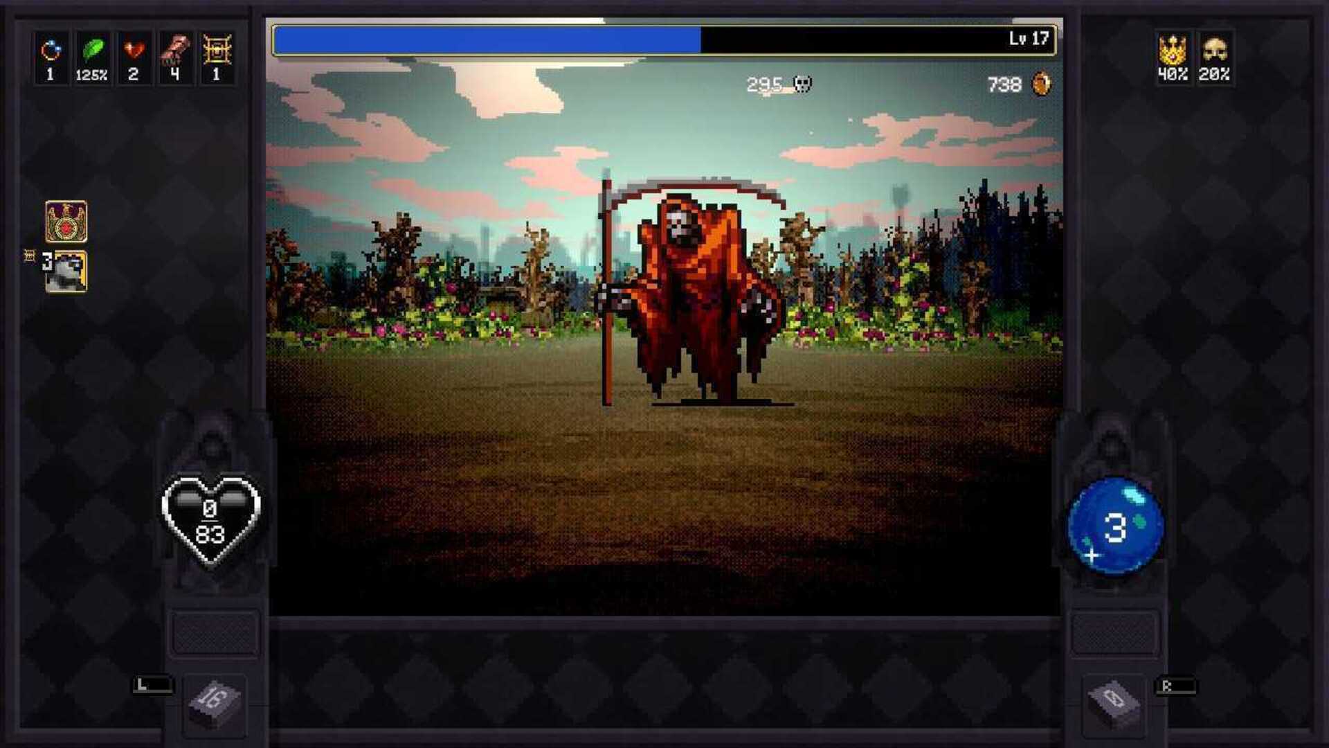 Vampire Crawlers screenshots taken on Nintendo Switch, showing card-based roguelite gameplay