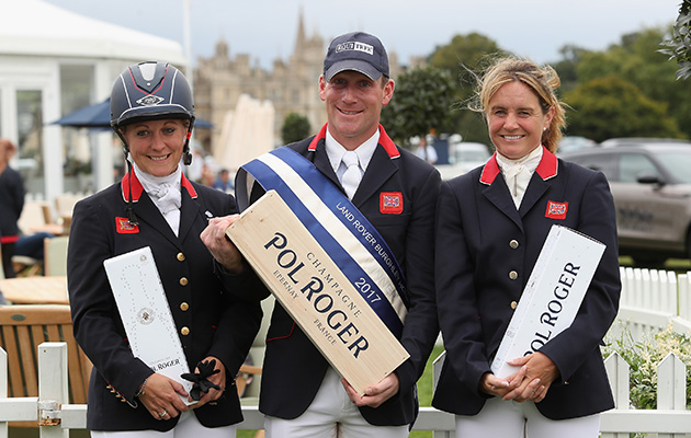 A British 1-2-3: the future is looking bright for British eventing, with Oliver Townend, Piggy French and Gemma Tattersall taking the top spots