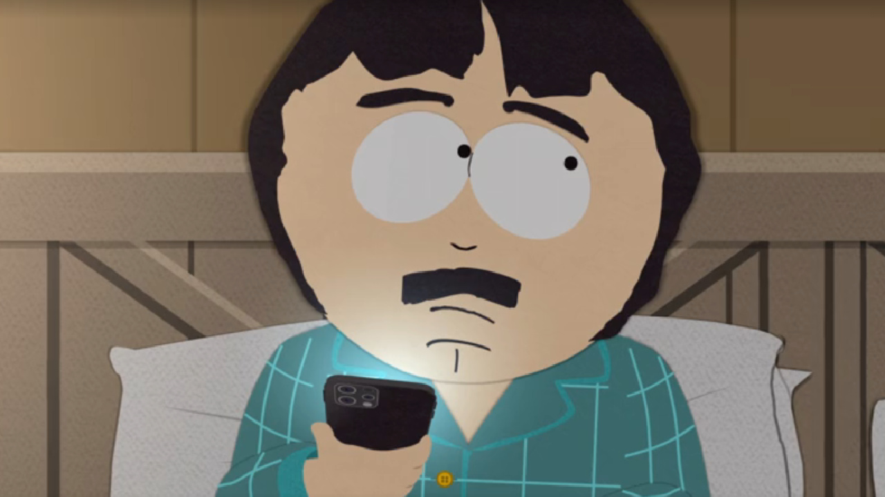 Randy talking to an AI bot in South Park.