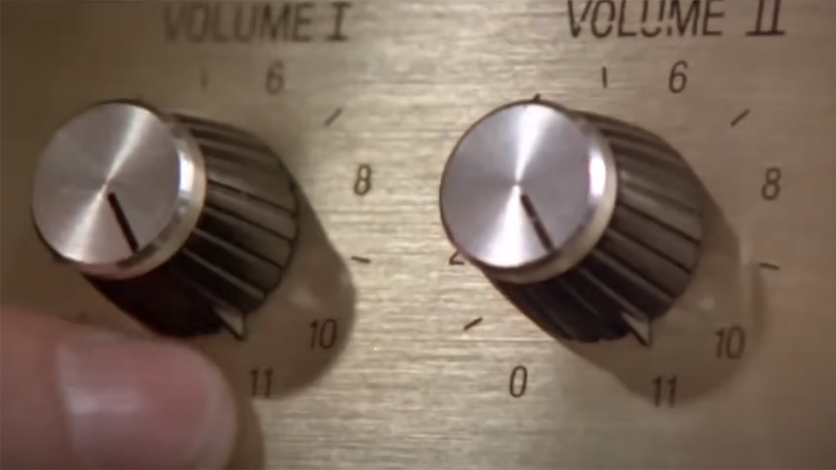 An amp that goes up to 11, as featured in Spinal Tap