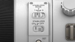 Canon lenses with an IS system will typically have one or more switches on their barrel to control how this works