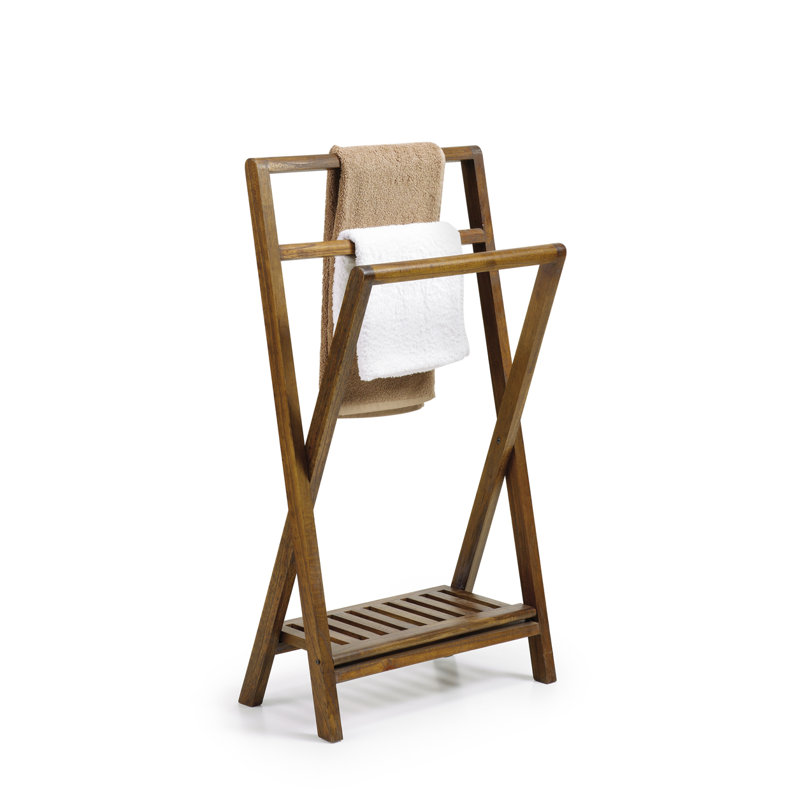 17 Stories Guildhall Folding Free Standing Towel Rack &amp;amp; Reviews | Wayfair.co.uk