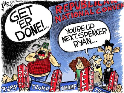 Political cartoon U.S. Paul Ryan GOP convention