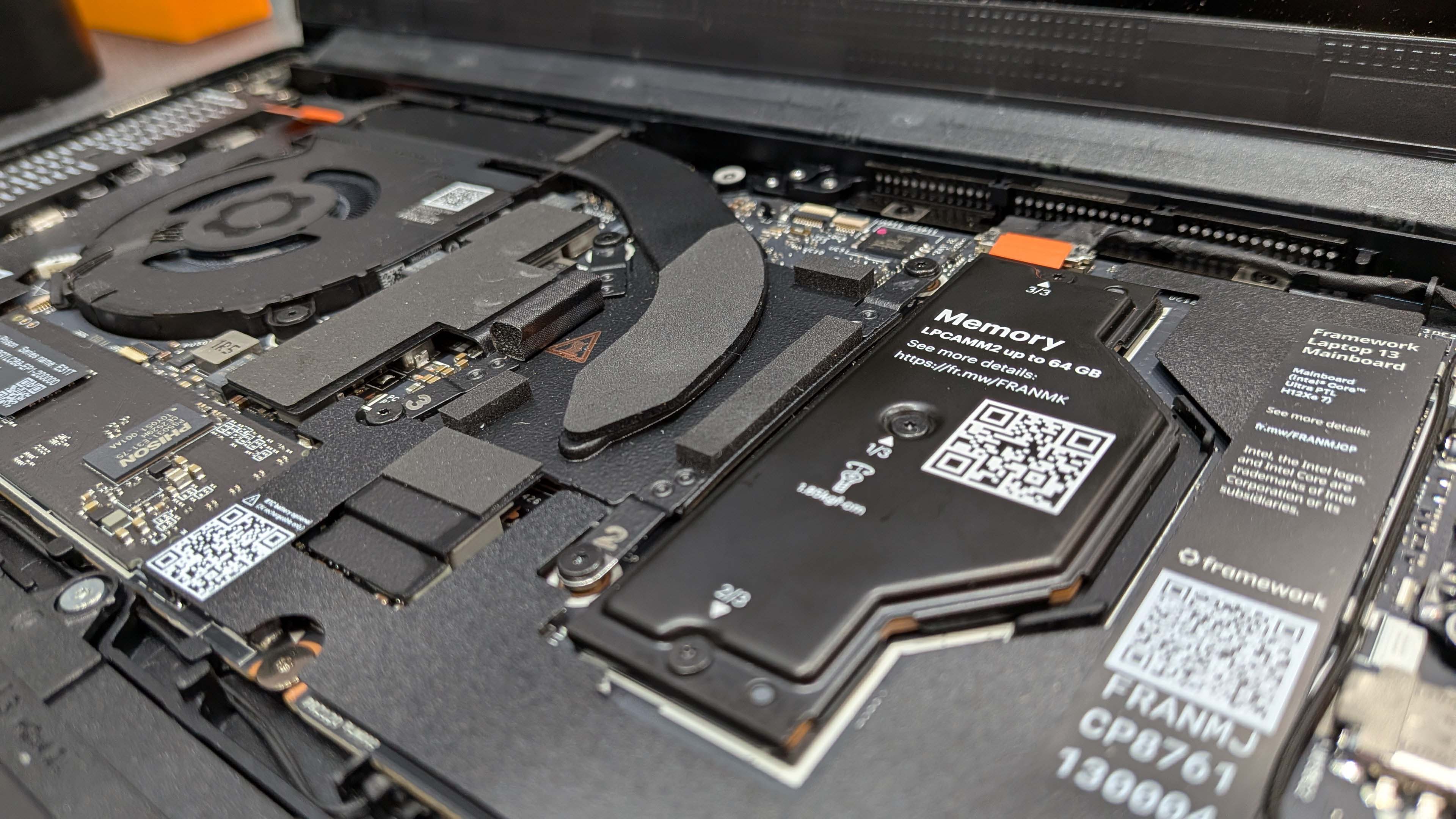 LPCAMM2 slot for Framework 13 Pro laptop