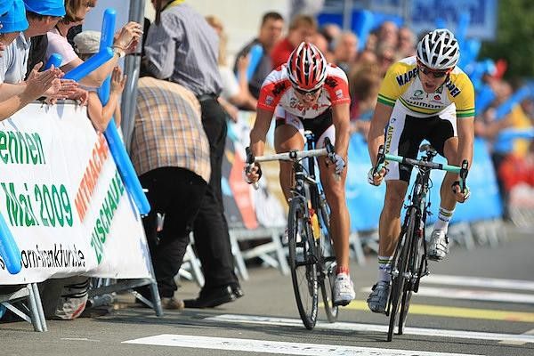 Austrian Daniel Schorn makes it close. Photo &copy;: Florian &amp; Susanne Schaaf/www.cyclingpictures.de