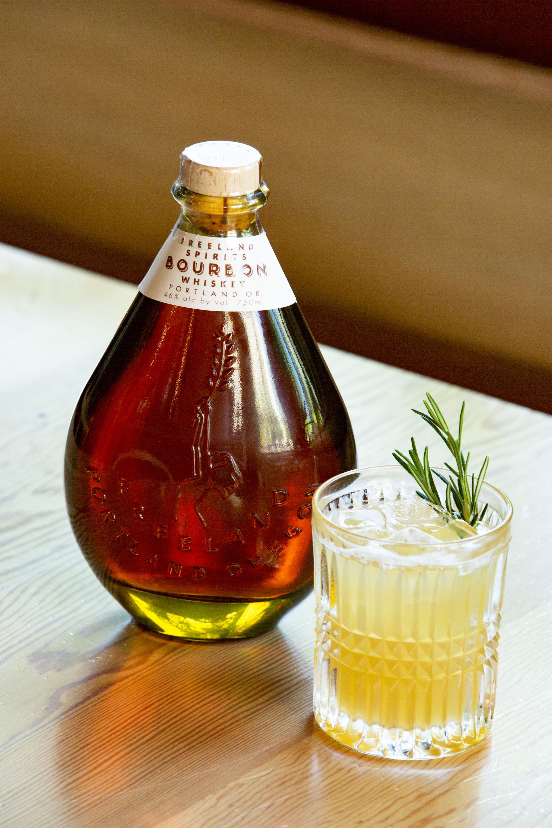 Rosemary Ginger Whiskey Sour