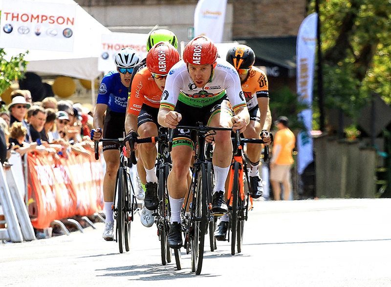 Daniel Holloway (Texas Roadhouse Cycling) chases hard.