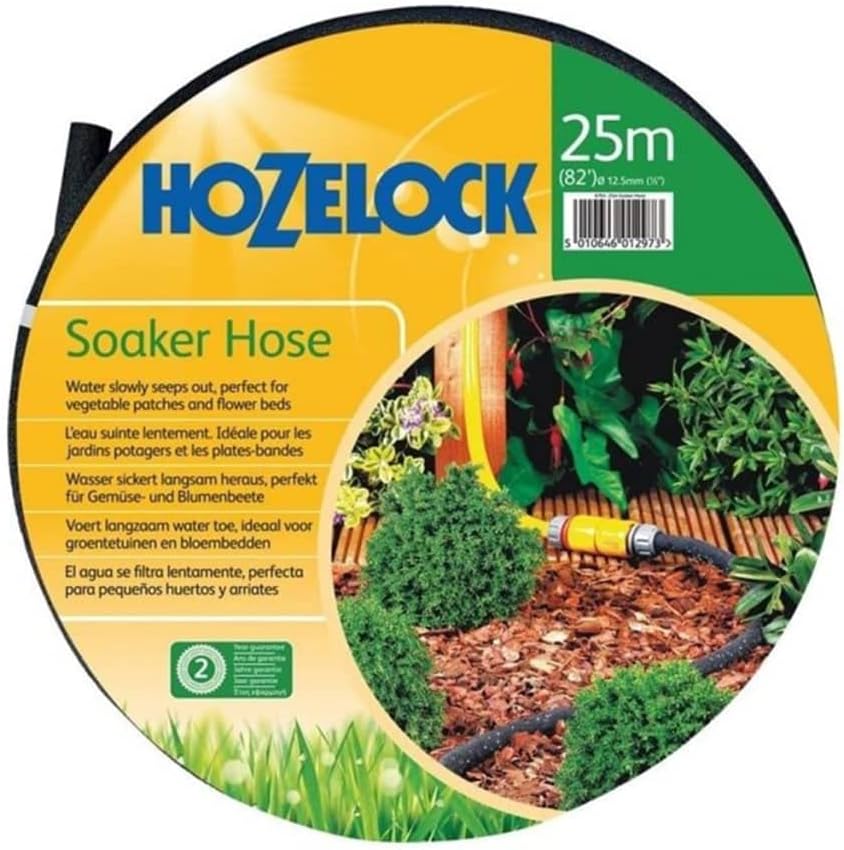 Hozelock - Porous Hose 25 M : Microporous Hose for Economical Watering, Without Wasting Water. Ideal for Flowerbeds, Vegetable Gardens and Greenhouses: Ready to Use [6764p0000]