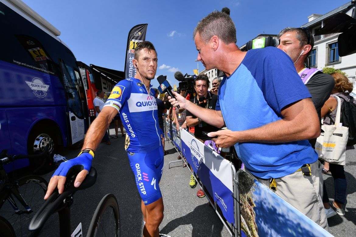 Philippe Gilbert had plenty of requests for interviews