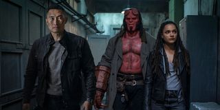 Daniel Dae Kim, David Harbour and Sasha Lane in Hellboy