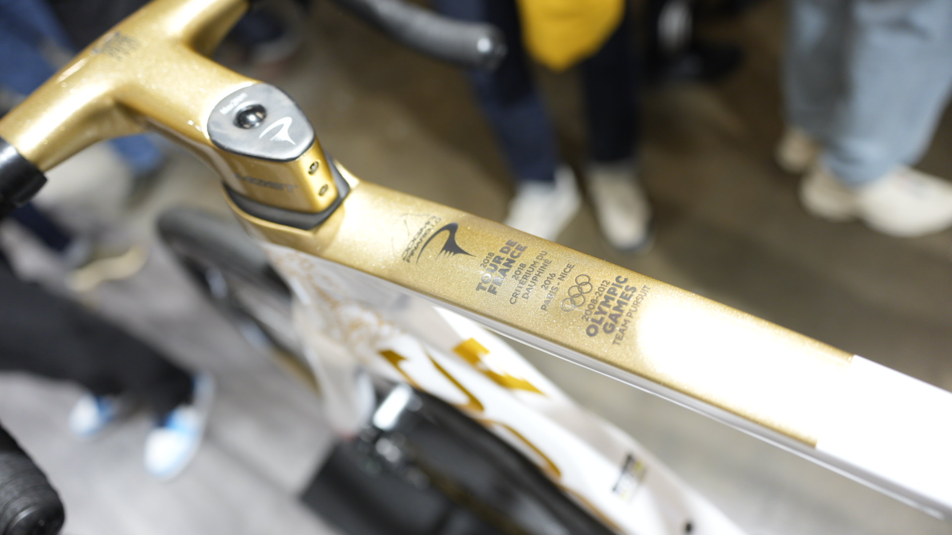 close up details of expensive bikes