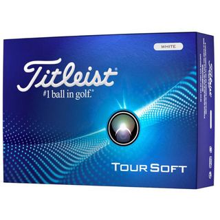 The Titleist 2024 Tour Soft Golf Ball on a white background
