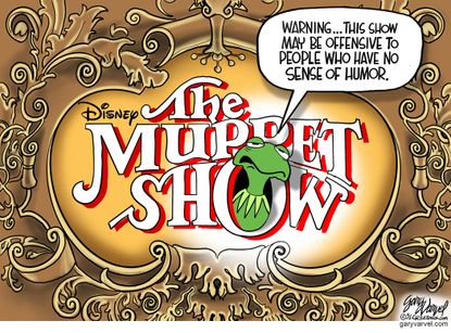 Editorial Cartoon U.S. muppet show warning&nbsp;disney plus