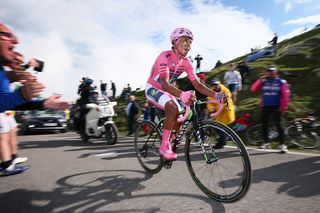 Giro d'Italia 2014: overall winner Nairo Quintana en route to victory on the Monte Grappa