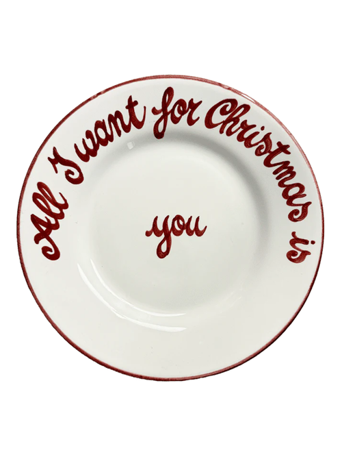 All I Want For Christmas Plate