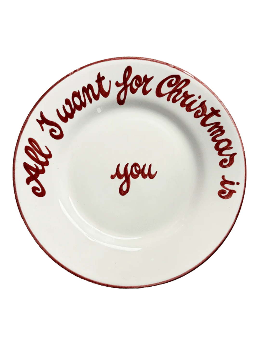 All I Want For Christmas Plate