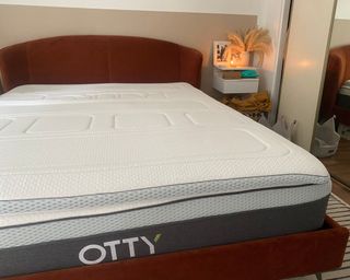 OTTY Mattress Topper on Annie's bed with OTTY mattress under neath