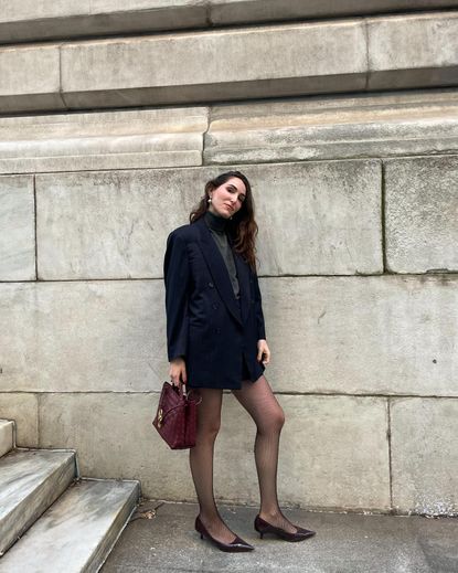 How to Style Tights According to Stylish People in NYC | Who What Wear