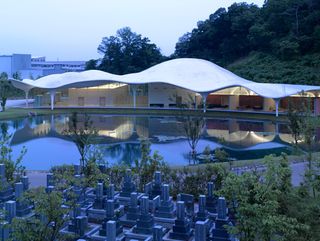 Meiso No Mori (Forest of Meditation) Municipal Funeral Hall by Toyo Ito and Associates, Gifu, Japan.