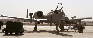 The A-10C Thunderbolt II is another aircraft suspected of being affected by counterfeit parts. One aircraft is seen undergoing routine inspection at Kandahar Airfield, Afghanistan on Jan. 11, 2011.