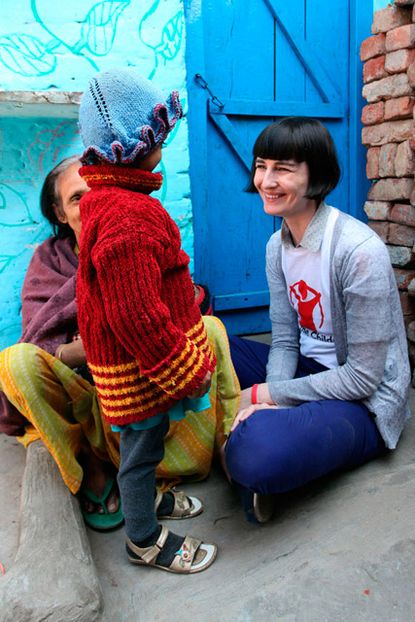 Erin O'Connor supports Save The Children