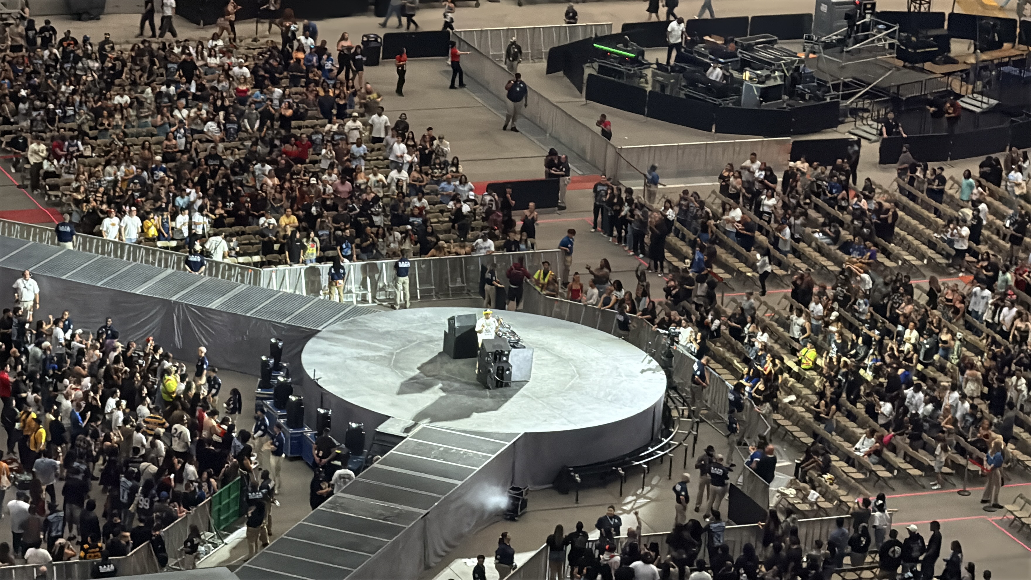 Concert photos captured with the iPhone 16 Pro using the telephoto camera.
