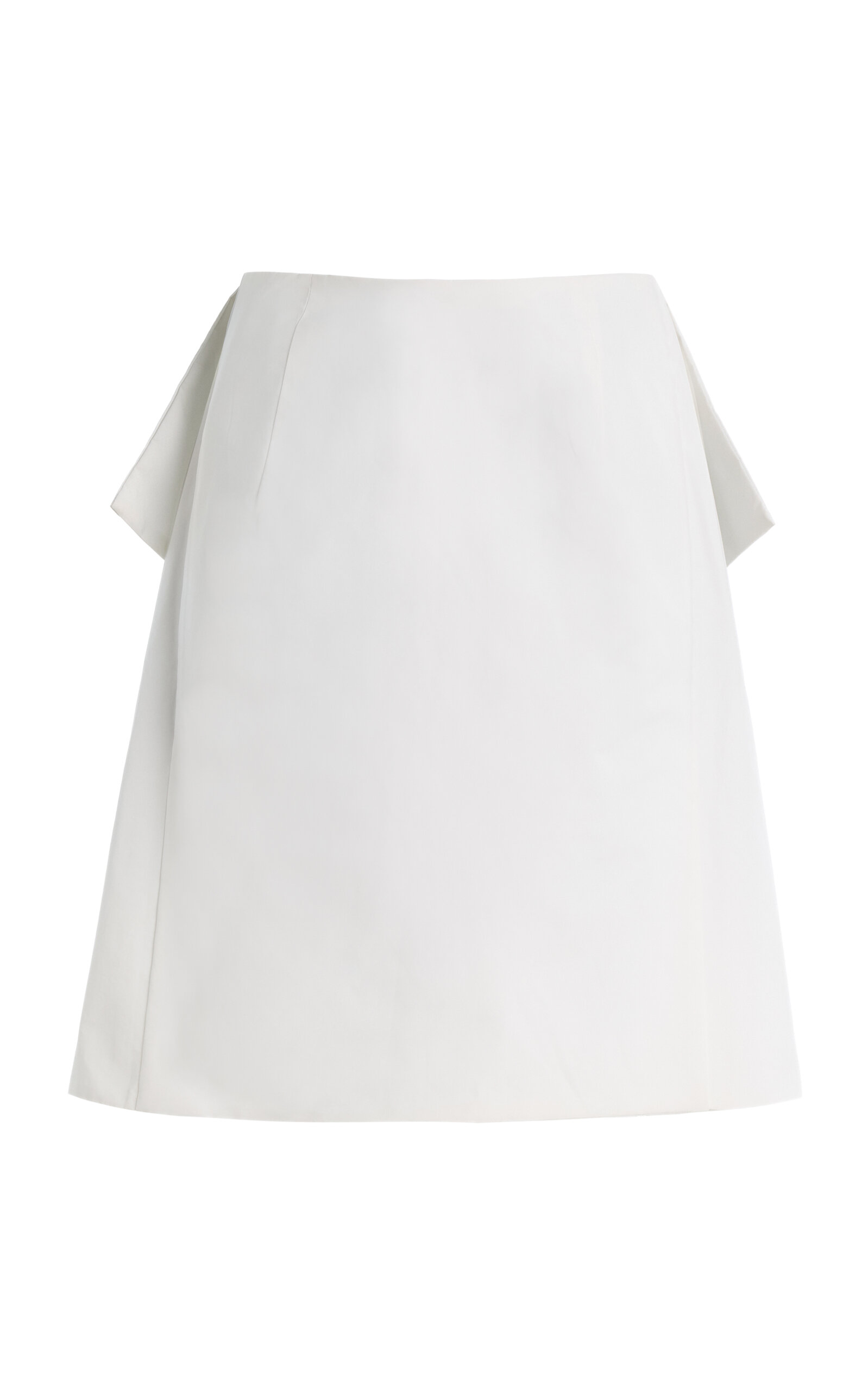 Contrast Back Twill Mini Skirt