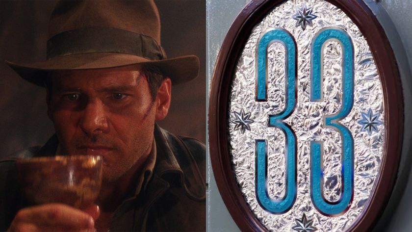 Indiana Jones drinking in Last Crusade/Club 33 shot