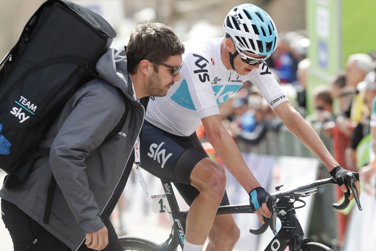 Chris Froome (Team Sky) was fourth on the stage