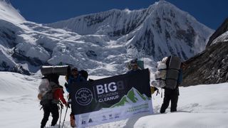 mountain clean up in the Himalaya