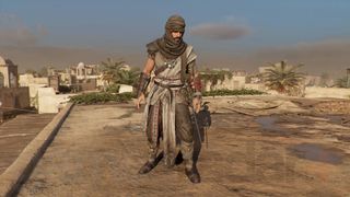 Assassin's Creed Mirage Basim wearing desert traveler costume