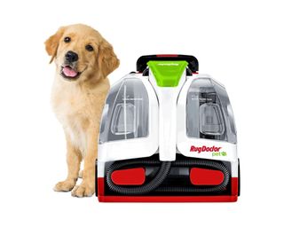 Rug Doctor Pet Portable Spot Cleaner with labrador