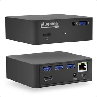 Plugable USB-C Mini Docking Station with 85W Charging square product render
