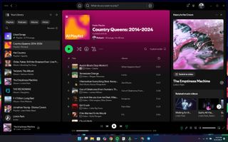 Listening to an AI generated playlist in Spotify