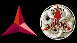 International Brigades logo (left) and Wear Beer logo (right)