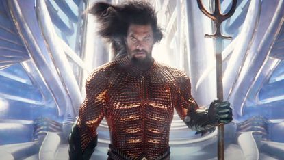 Jason Momoa in the trailer for "Aquaman and the Lost Kingdom"