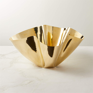 gold chrome decorative bowl